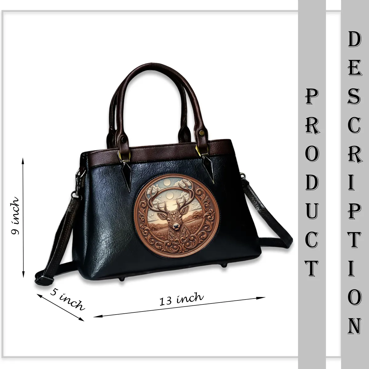 Vegan Leather Satchel Bag (BUY 1 GET 1 FREE) - Image 10