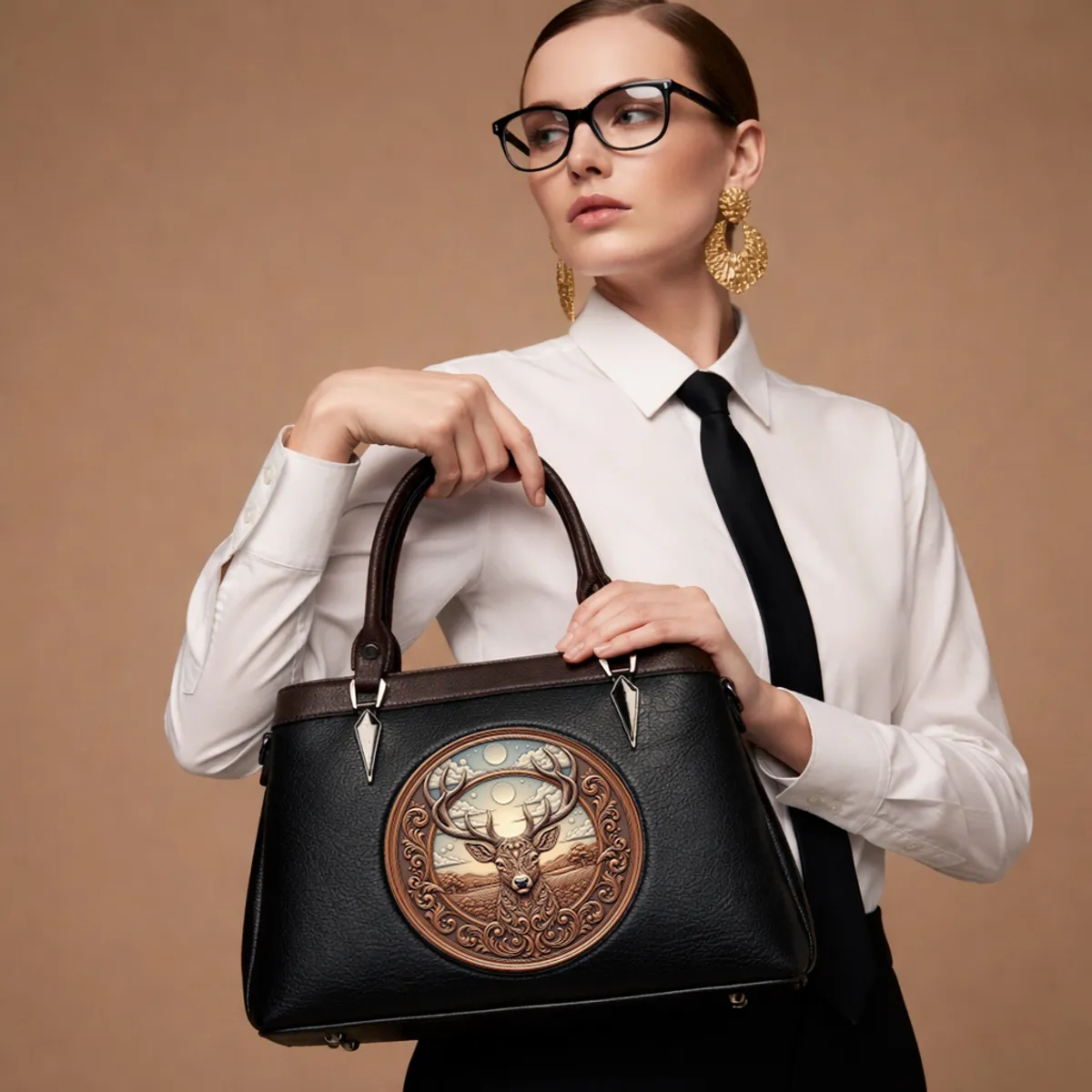 Vegan Leather Satchel Bag (BUY 1 GET 1 FREE) - Image 3